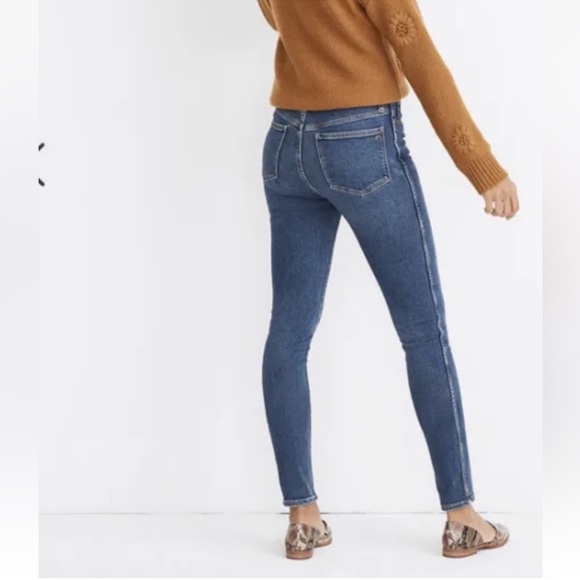MADEWELL 10” HIGH RISE SKINNY JEANS SIZE 27T MA621 WENDOVER WASH - Picture 1 of 10